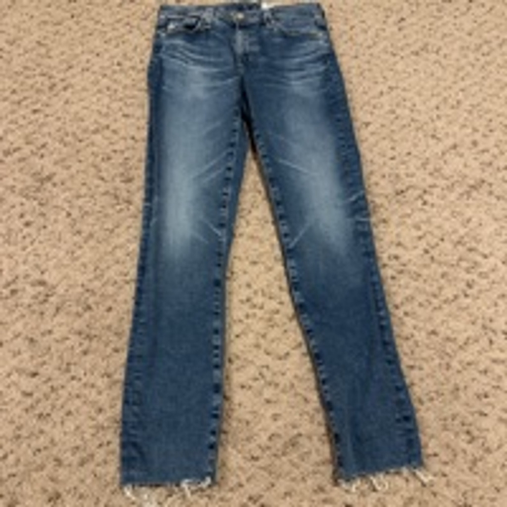 Women's AG Jeans Prima Ankle Cigarette Leg Jeans Size 26R Blue Denim